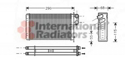 VAN WEZEL 40006172 -  Теплообменник, отопление салона